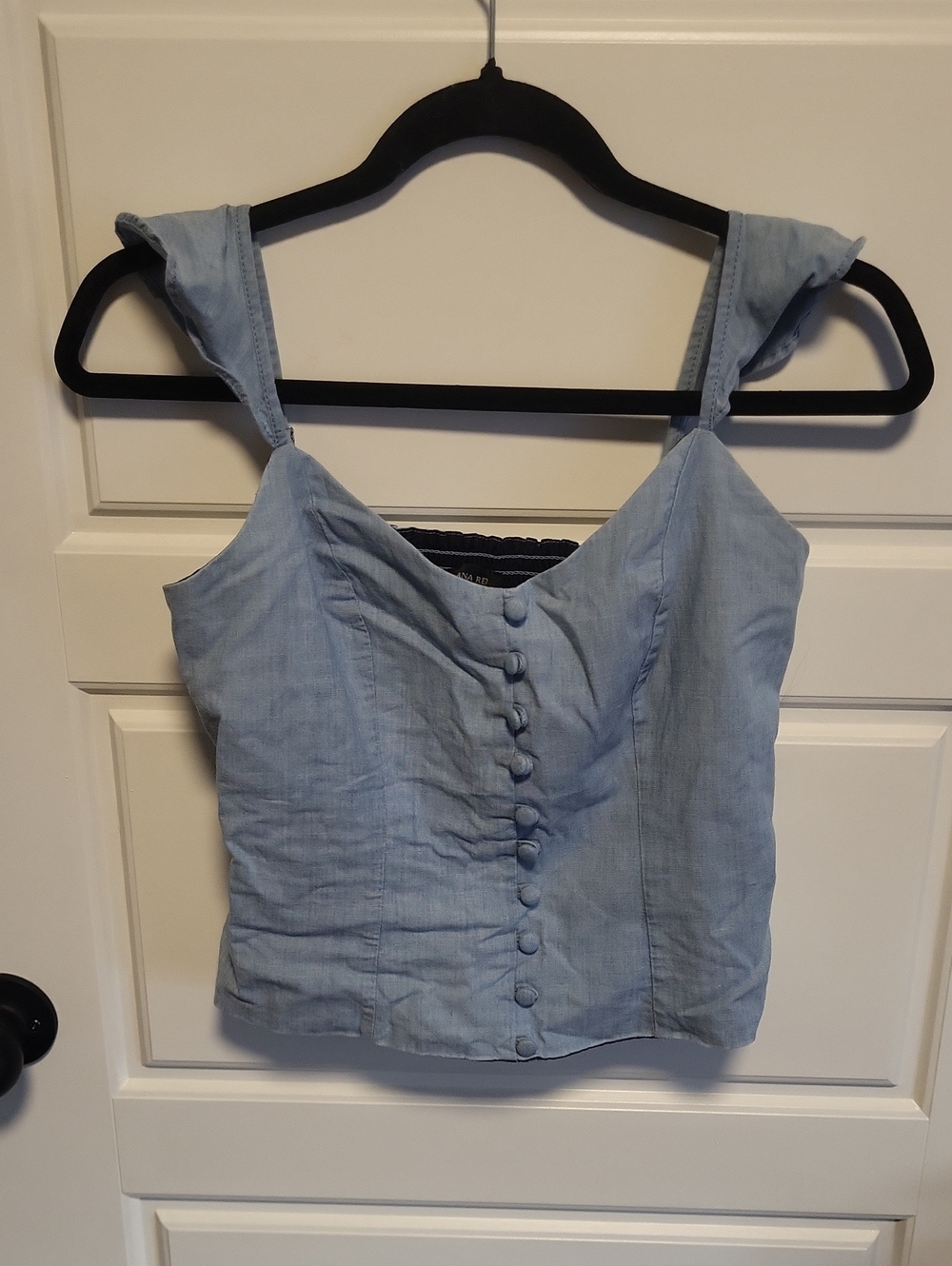 Banana Republic Light Blue Button-Front Camisole